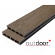 Террасная доска ДПК Outdoor 3D 150*25*4000 мм. OCEAN BROWN коричневая миксWN коричневая микс