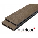 Террасная доска ДПК Outdoor 3D 150*25*4000 мм. OCEAN BROWN коричневая миксWN коричневая микс