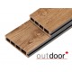 Террасная доска ДПК Outdoor 3D 150*25*4000 мм. OCEAN BLACK черная