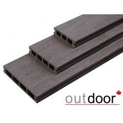 Террасная доска ДПК Outdoor разноширокая 3D STORM BROWN Комплект