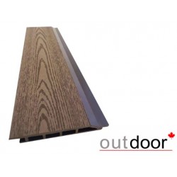 Фасадная доска ДПК Outdoor 166*20*4000 мм. текстура дерево коричневая