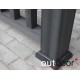 Ограждение из ДПК Outdoor "Кантри" 1000*1000 мм. 3D STORM BLACK