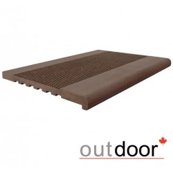 Ступень ДПК Outdoor 348*23*3000 мм полнотелая коричневая микс