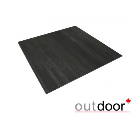 Плитка из керамогранита OUTDOOR, 600*600*20мм, черная cassero