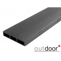 Доска заборная ДПК Outdoor 115*22*4000 мм. браш черная