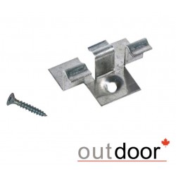 Комплект крепежа № 9 для лаги из ДПК (1 шт клипса из нержавеющей стали + 1 шт саморез 4*20 мм.)