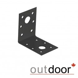 Клипса для перила стальная Outdoor 50*25 мм. черная