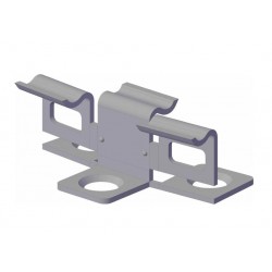 Крепеж промежуточный KRONEX № 7 для каркаса из металлопрофиля и лаги ДПК (упак/100 шт)