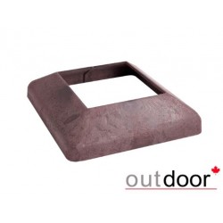 Юбка пластиковая для столба Outdoor 190*190*45 мм. кирпичная