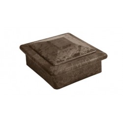 Крышка для столба пластиковая Outdoor 150*150*60 мм, темно-коричневая