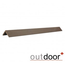 Угол завершающий ДПК Outdoor 53*53*2900 мм. шлифованный STORM/OLD WOOD BROWN темно-коричневый