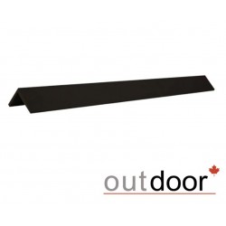 Угол завершающий ДПК Outdoor 53*53*2900 мм. шлифованный STORM/OLD WOOD BLACK черный