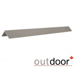 Угол завершающий ДПК Outdoor 50*50*4000 мм. шлифованный HAVANA GREY серый
