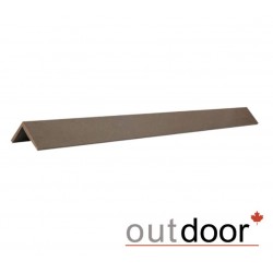 Угол завершающий ДПК Outdoor 50*50*4000 мм. шлифованный OCEAN BROWN/HAVANA BROWN, коричневый
