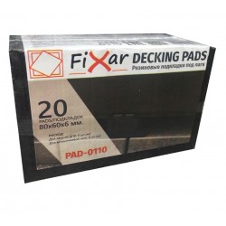 Резиновые подкладки под лаги FIXAR 80х60х4мм (упак.30 шт)