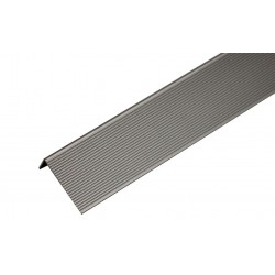 Угол завершающий алюминиевый KRONEX 51,5*30*3000 мм. браш серебро