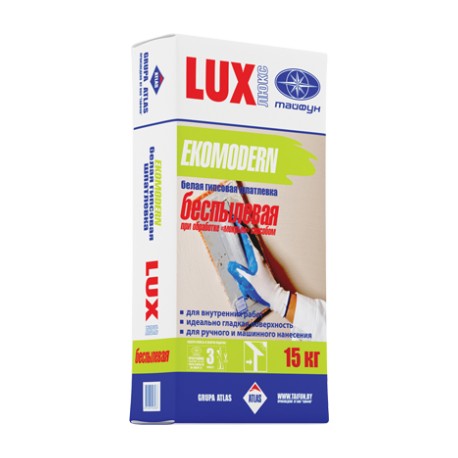 Беспылевая гипсовая шпатлевка белая «EKOMODERN»