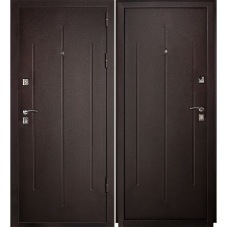 Дверь Стройгост 7-2 Металл/Металл, Медь антик